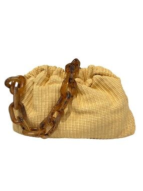 Mansur Gavriel Mini Twist Cloud Raffia Shoulder Bag